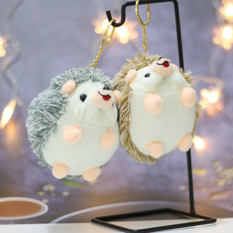 Cute Plush Hedgehog Keychain Charm for Bags & Backpacks & Handbags