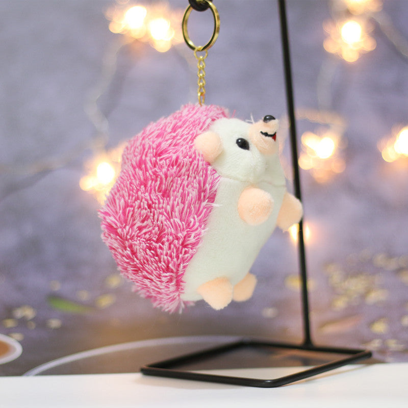 Cute Plush Hedgehog Keychain Charm for Bags & Backpacks & Handbags