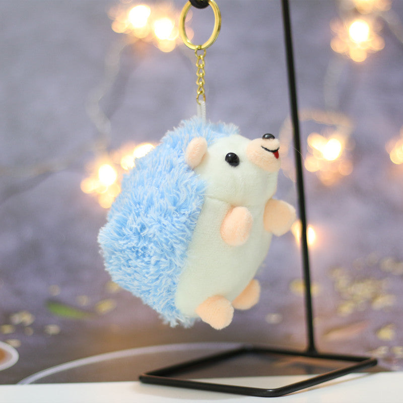 Cute Plush Hedgehog Keychain Charm for Bags & Backpacks & Handbags