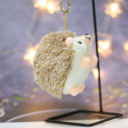 Cute Plush Hedgehog Keychain Charm for Bags & Backpacks & Handbags