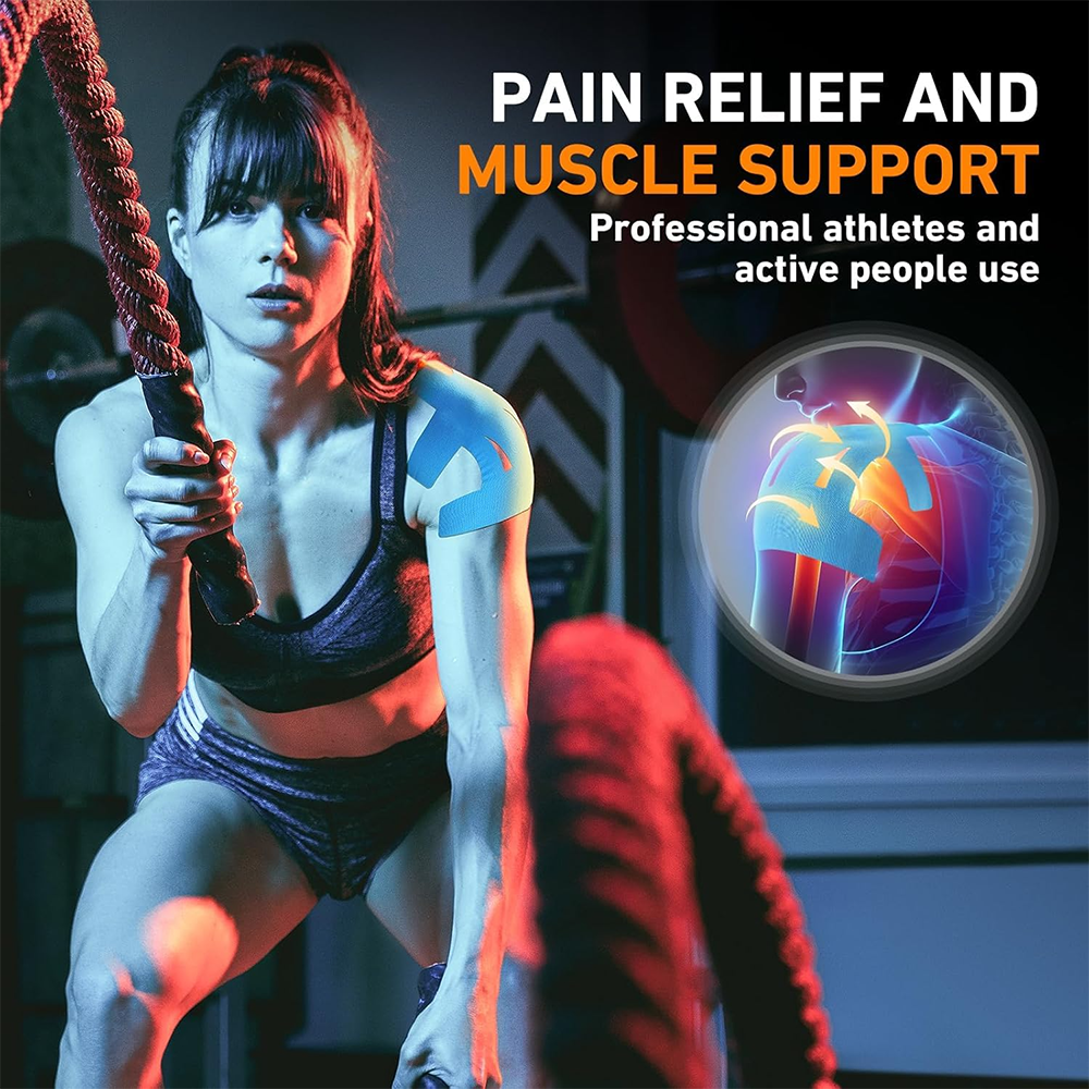Precut Kinesiology Tape for Shoulder Waterproof Sports Support