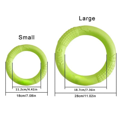 AquaTug EVA Dog Training Ring for Fetch, Tug & Water Play