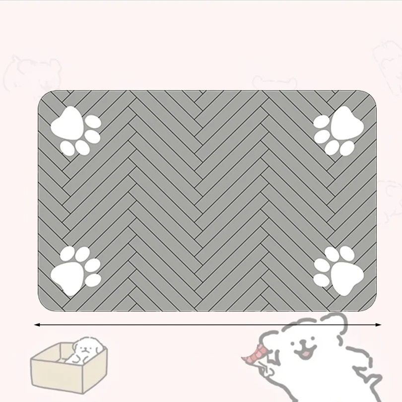 Quick-Dry Absorbent Pet Feeding & Bowl Placemat