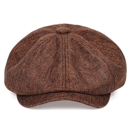 Mens Lightweight Newsboy Cap Retro Summer Beret Hat