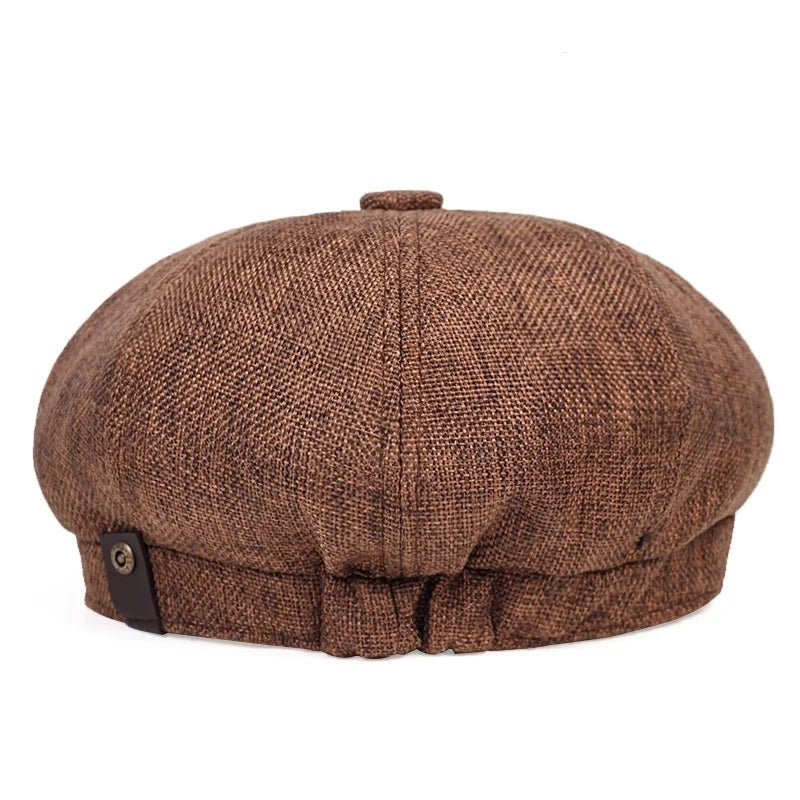 Mens Lightweight Newsboy Cap Retro Summer Beret Hat