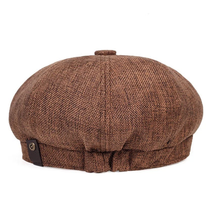 Mens Lightweight Newsboy Cap Retro Summer Beret Hat