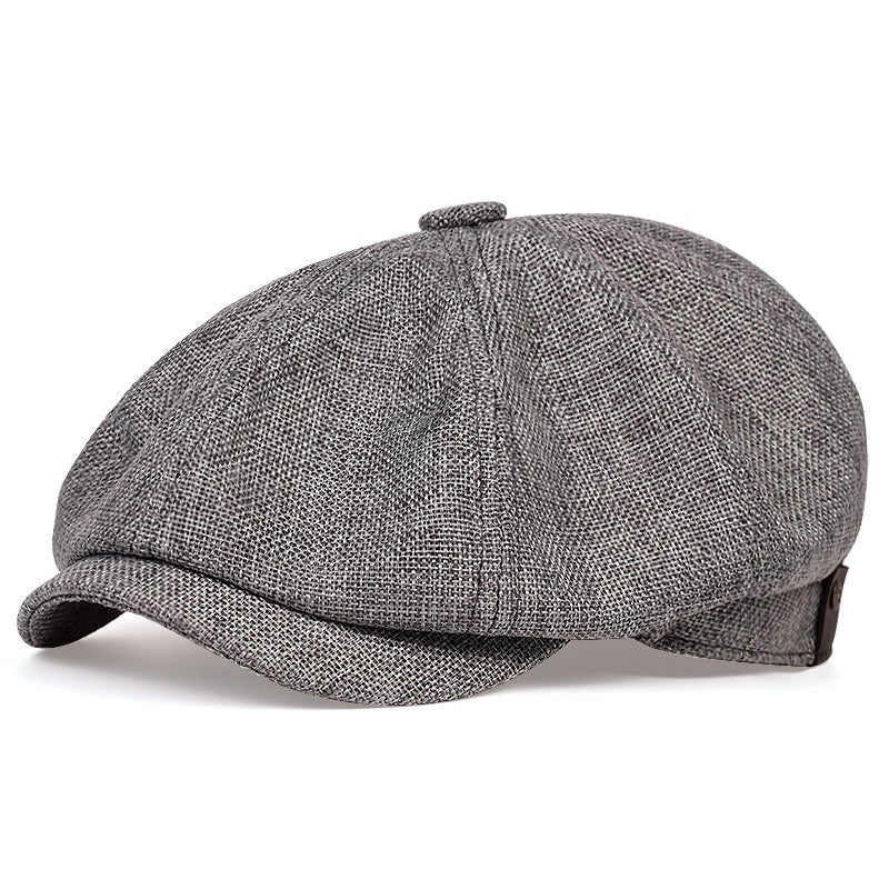 Mens Lightweight Newsboy Cap Retro Summer Beret Hat