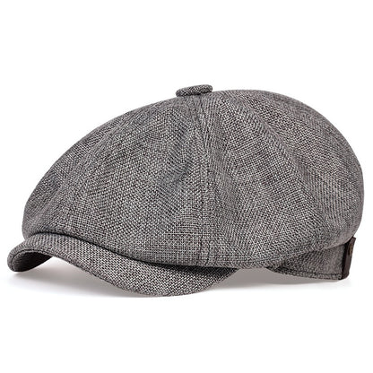 Mens Lightweight Newsboy Cap Retro Summer Beret Hat