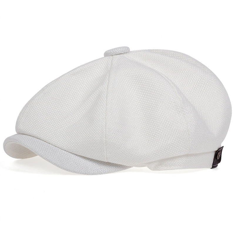 Mens Lightweight Newsboy Cap Retro Summer Beret Hat
