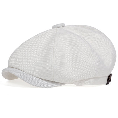 Mens Lightweight Newsboy Cap Retro Summer Beret Hat