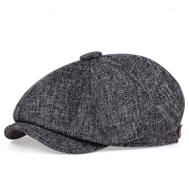 Mens Lightweight Newsboy Cap Retro Summer Beret Hat