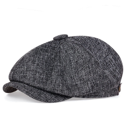 Mens Lightweight Newsboy Cap Retro Summer Beret Hat