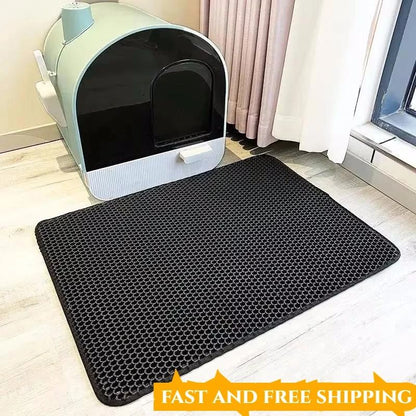 Double-Layer Honeycomb Litter Trapping Mat