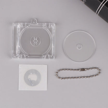 Retro NFC Keychain Mini CD Album Pendant for Bags, Keys & Collectors