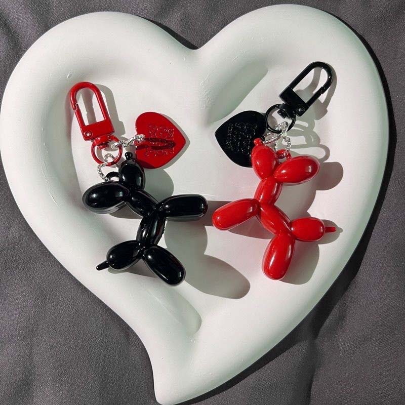 Balloon Dog Keychain Charm for Bags, Cars & Keys