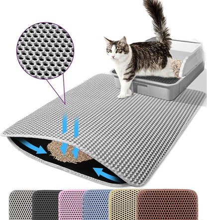 Advanced Honeycomb Double-Layer Litter Trapping Mat