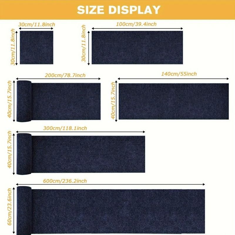 Custom-Fit Trimmable Cat Scratching Carpet