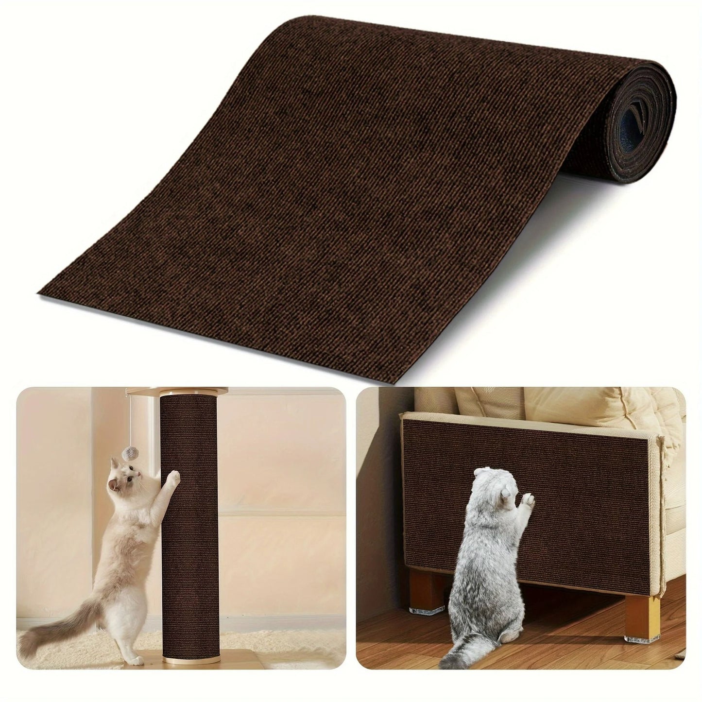 Custom-Fit Trimmable Cat Scratching Carpet