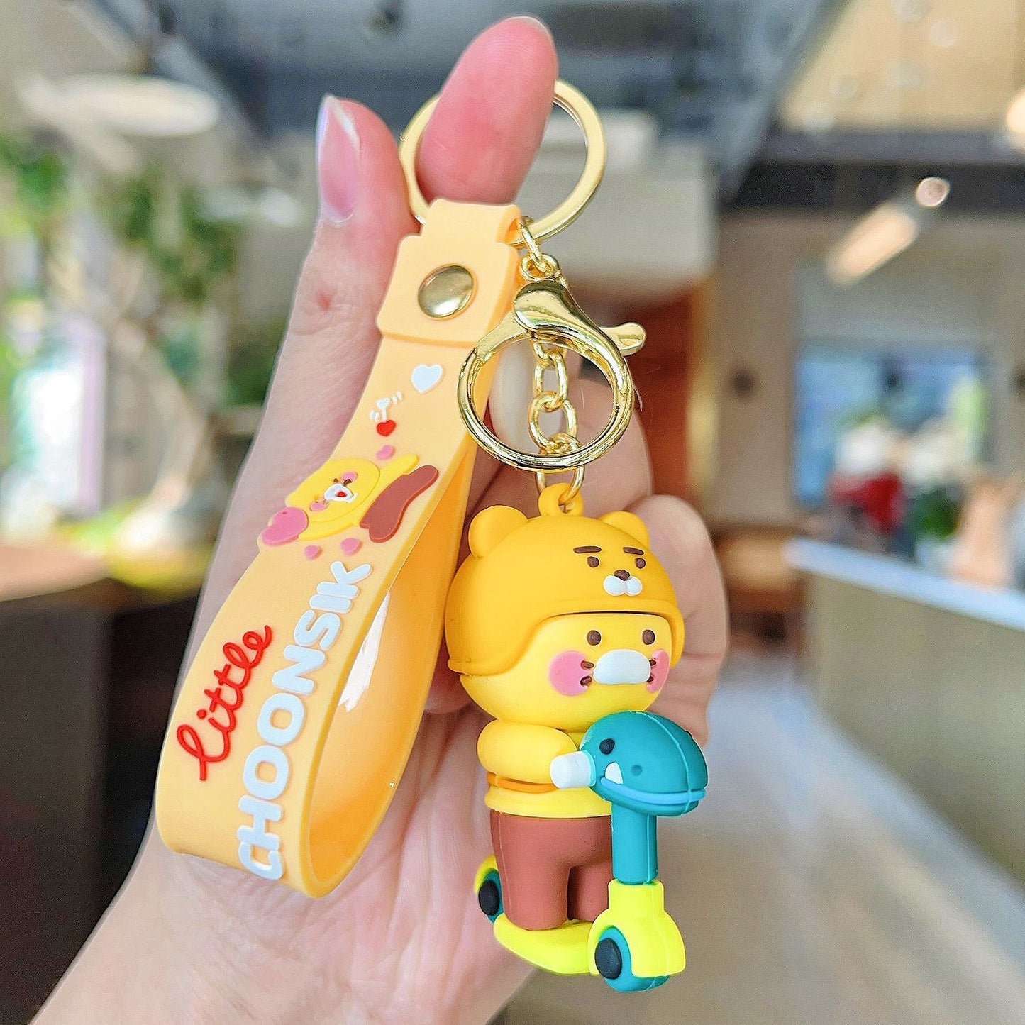 Choonsik Silicone Keychain Doll for Bags, Cars & Cute Korean Gift Accessories