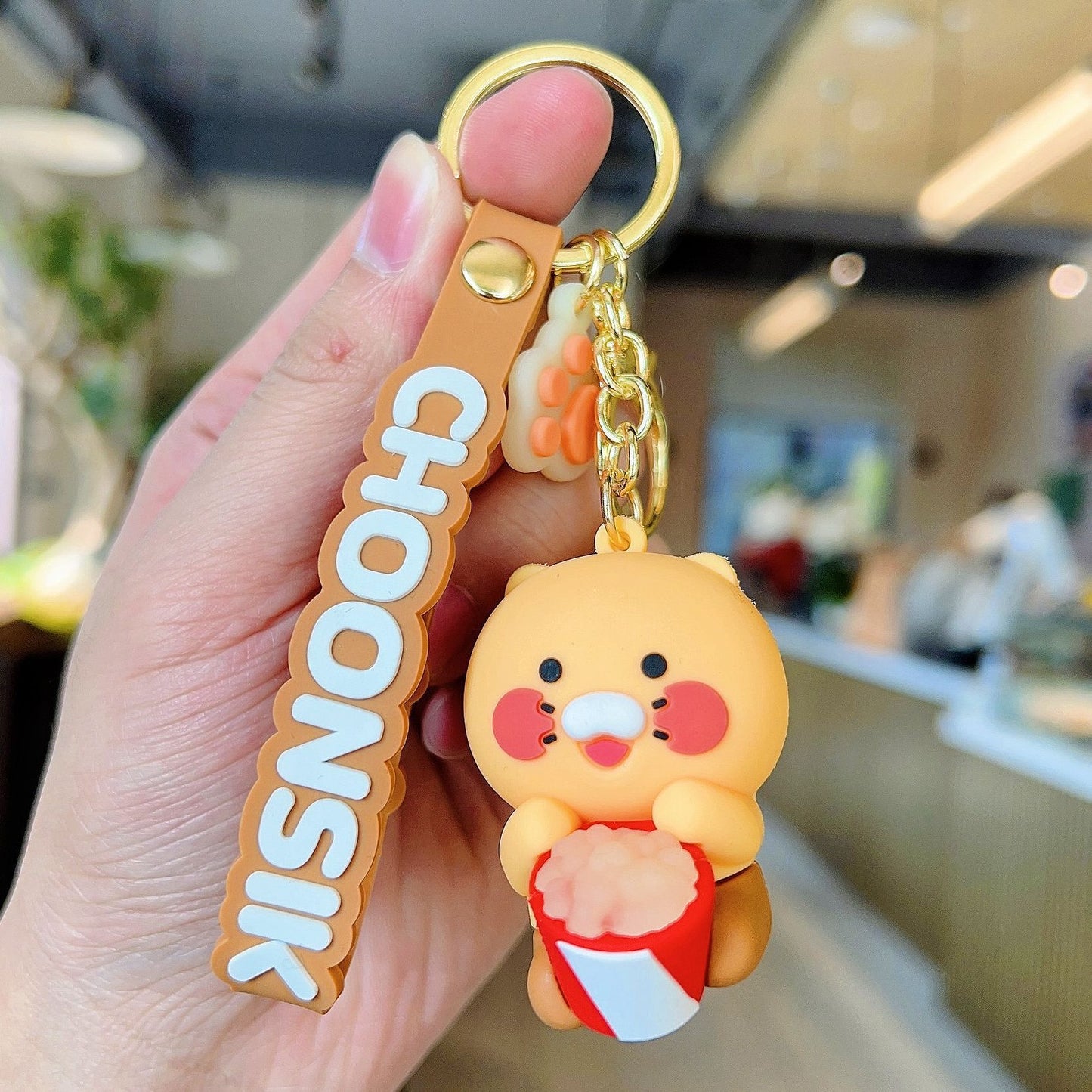 Choonsik Silicone Keychain Doll for Bags, Cars & Cute Korean Gift Accessories