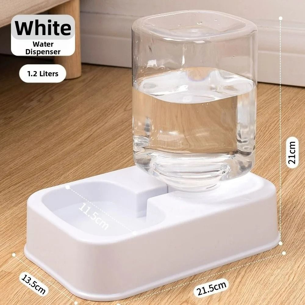 Automatic Gravity-Fed Pet Food and Water Dispenser Set