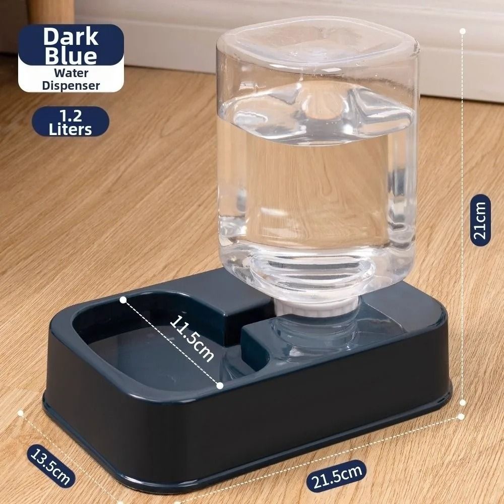 Automatic Gravity-Fed Pet Food and Water Dispenser Set