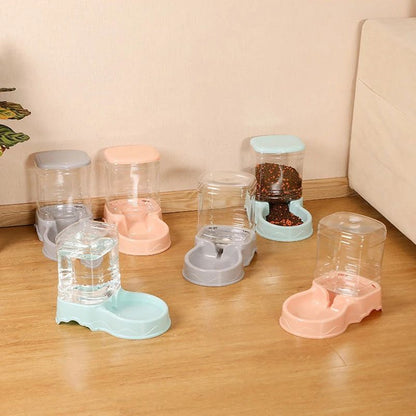 3.8L Automatic Pet Feeder and Cat Water Dispenser Bowl