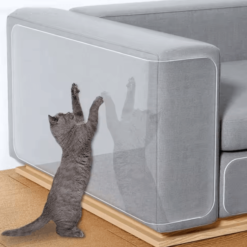 ClearGuard Anti-Scratch Sofa Protector for Cats