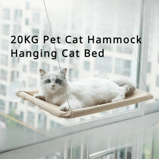 Heavy-Duty Window Cat Hammock – 20KG Hanging Sunny Seat for Cats & Kittens