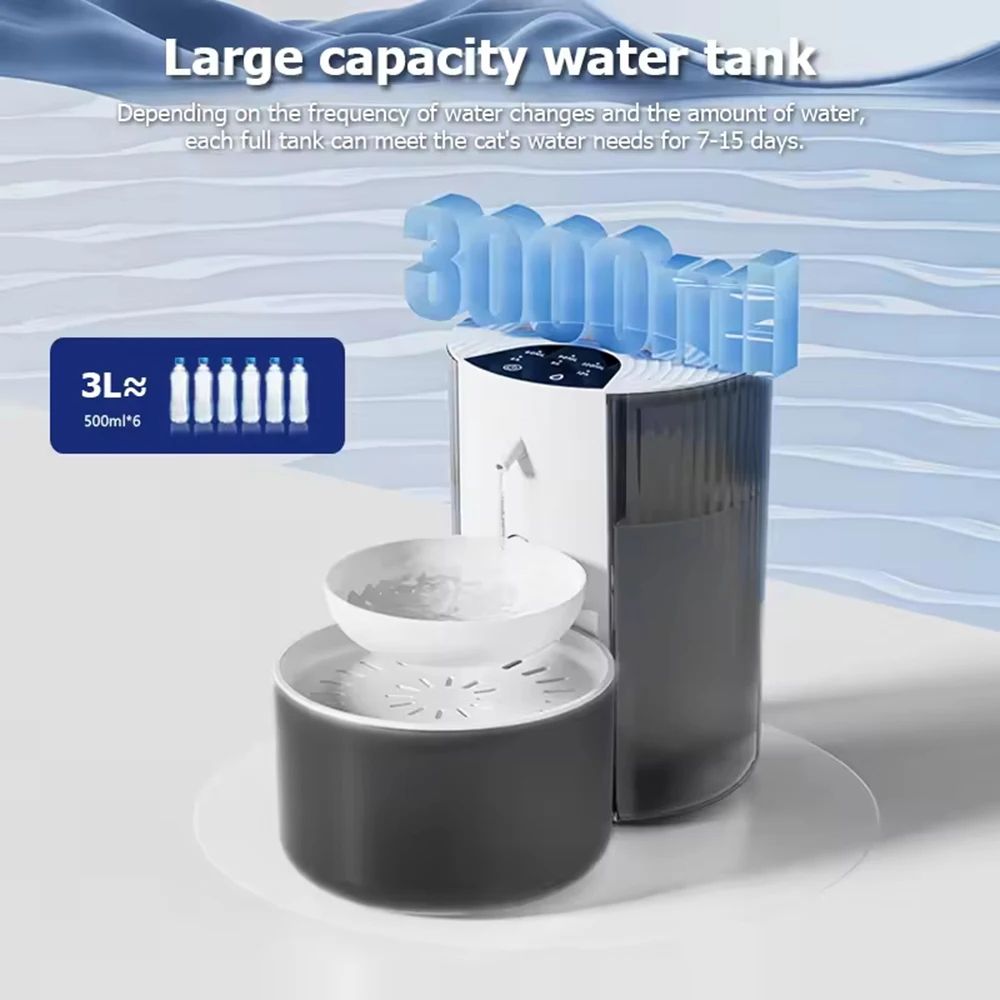 SmartFlow 3L Cat Water Fountain Automatic Pet Water Dispenser