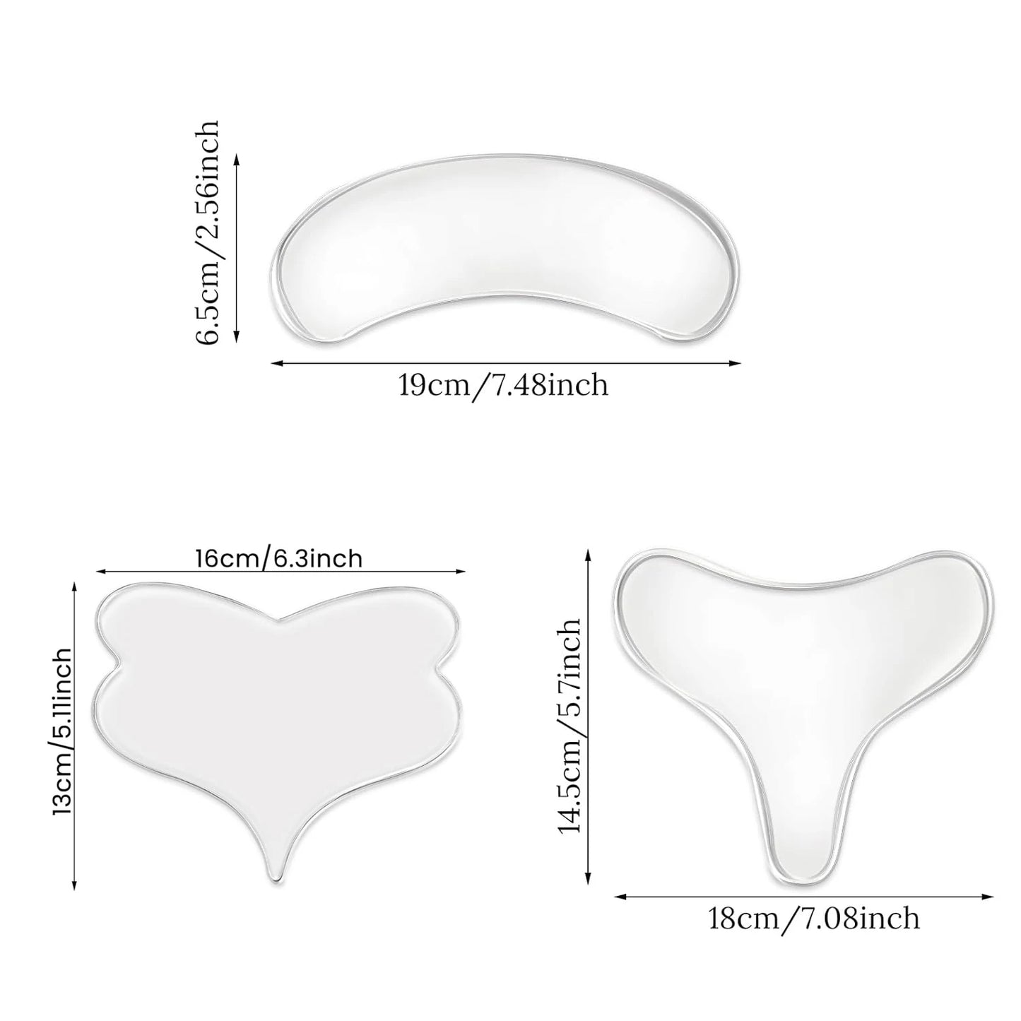 Reusable Silicone Chest Wrinkle Patch Anti Aging Skin Smoothing Pad