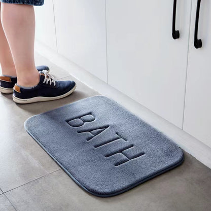 CloudSoft Memory Foam Bath Mat Super Absorbent Bath Mat with Non Slip Backing for Bathroom & Kitchen