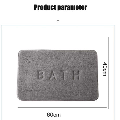 CloudSoft Memory Foam Bath Mat Super Absorbent Bath Mat with Non Slip Backing for Bathroom & Kitchen