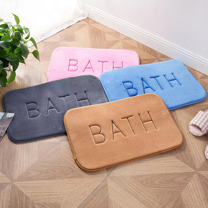 CloudSoft Memory Foam Bath Mat Super Absorbent Bath Mat with Non Slip Backing for Bathroom & Kitchen