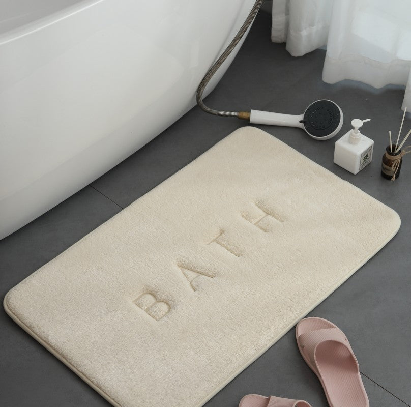 CloudSoft Memory Foam Bath Mat Super Absorbent Bath Mat with Non Slip Backing for Bathroom & Kitchen