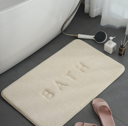 CloudSoft Memory Foam Bath Mat Super Absorbent Bath Mat with Non Slip Backing for Bathroom & Kitchen