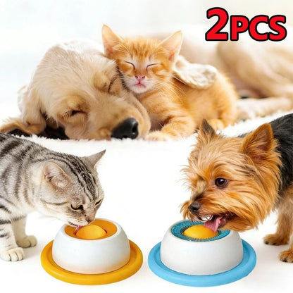 Interactive Circular Lick Mat & Slow Feeder