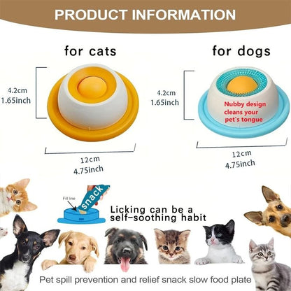 Interactive Circular Lick Mat & Slow Feeder
