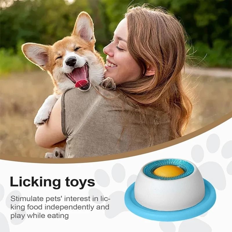 Interactive Circular Lick Mat & Slow Feeder