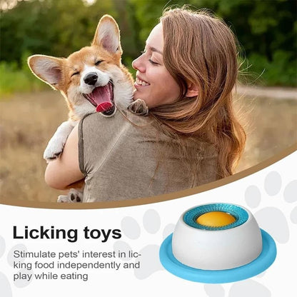 Interactive Circular Lick Mat & Slow Feeder