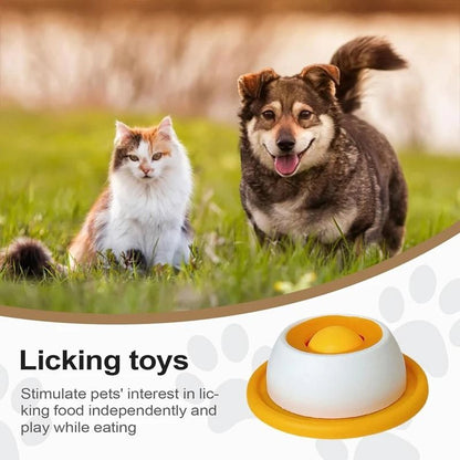 Interactive Circular Lick Mat & Slow Feeder