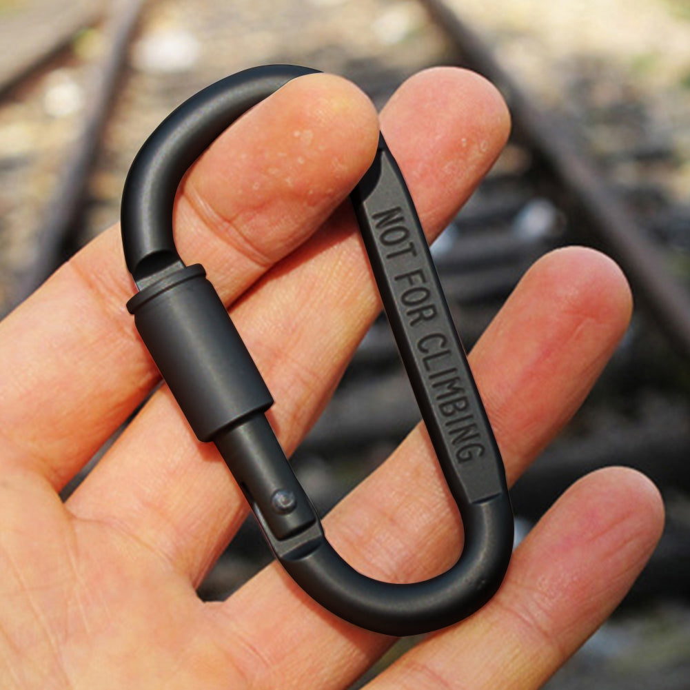 AdventureLock Aluminum Carabiner Clip Set for Keys, Gear & Everyday Carry