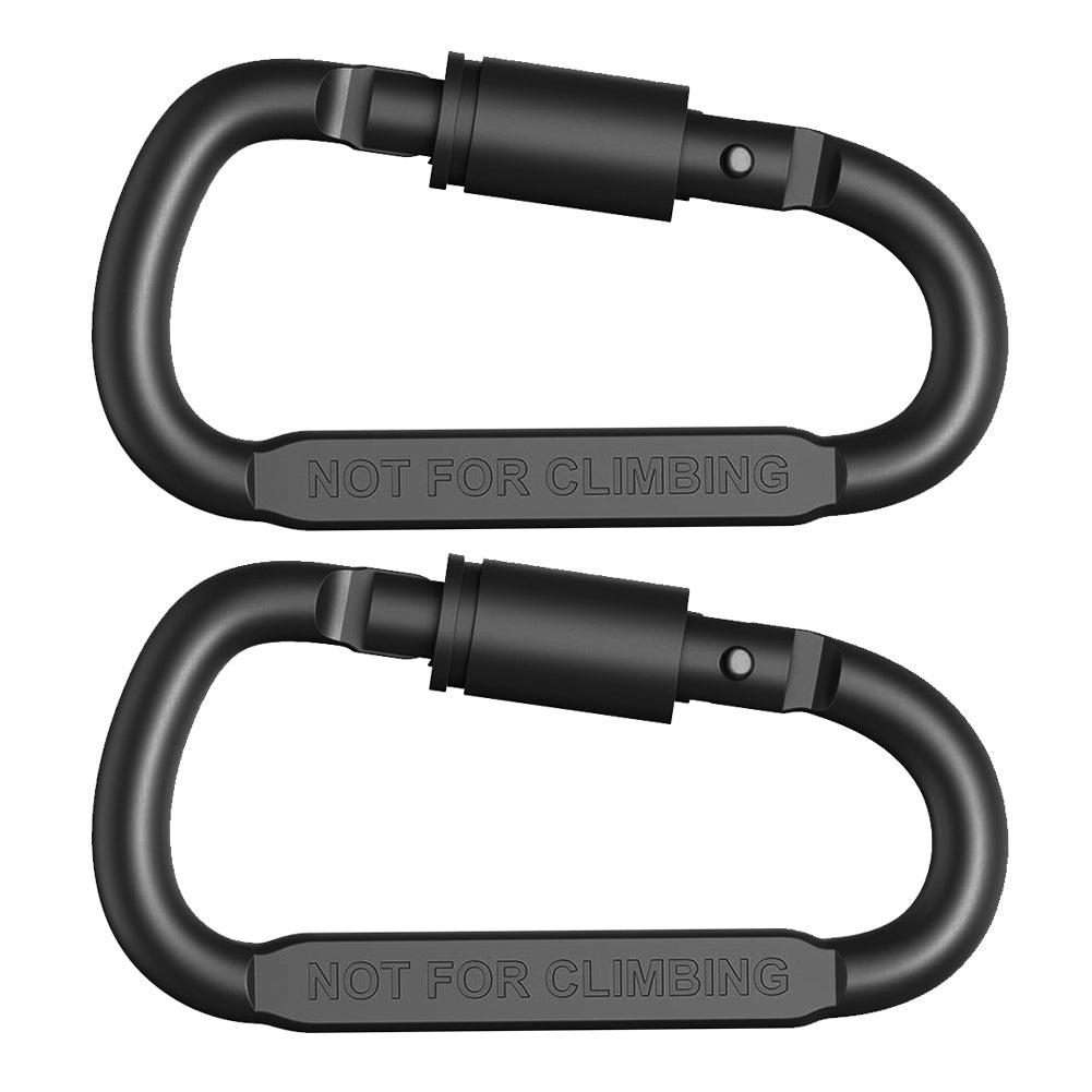 AdventureLock Aluminum Carabiner Clip Set for Keys, Gear & Everyday Carry