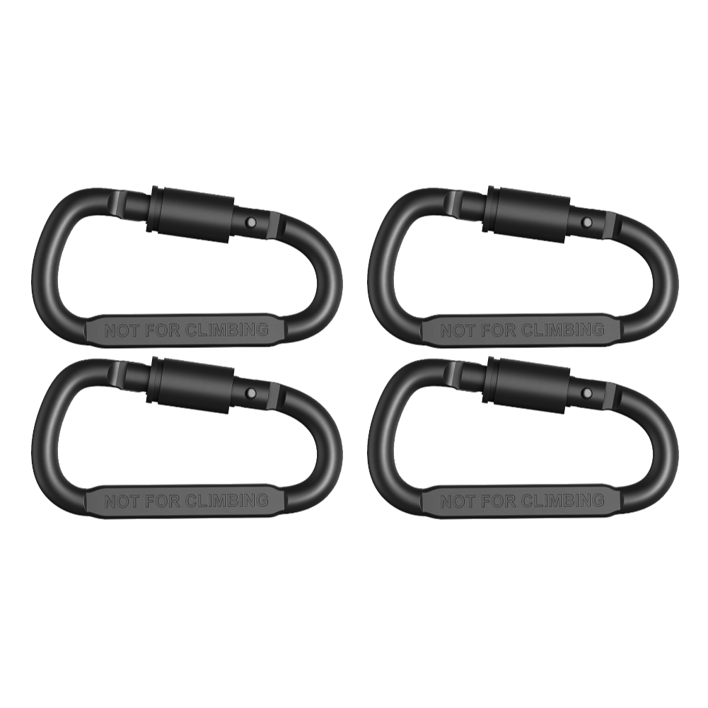 AdventureLock Aluminum Carabiner Clip Set for Keys, Gear & Everyday Carry