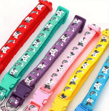 Personalized Cat Collar with Bell Custom Engraved Name Tag Collar for Cats & Kittens