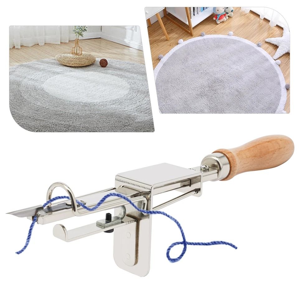 Manual Tufting Tool for DIY Rug Making and Carpet Fabric Crafting