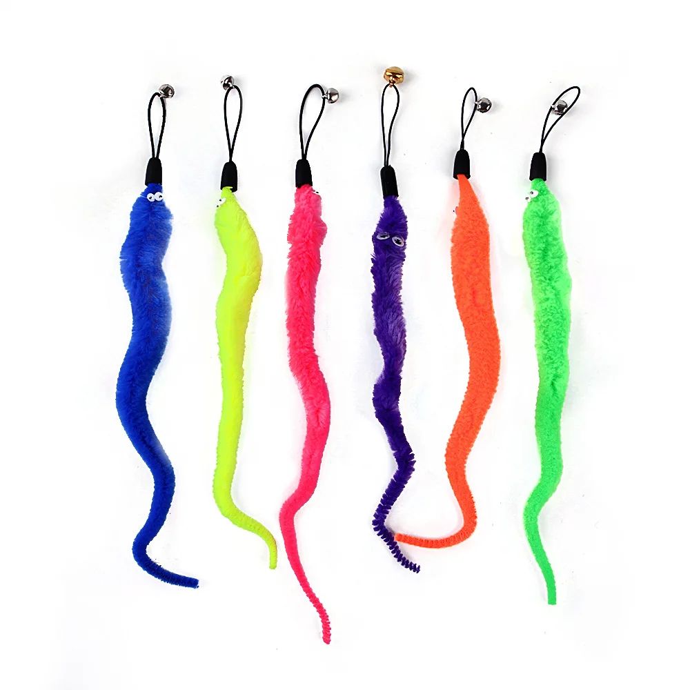 9-Pack Feather Cat Wand Refills for Interactive Indoor Play