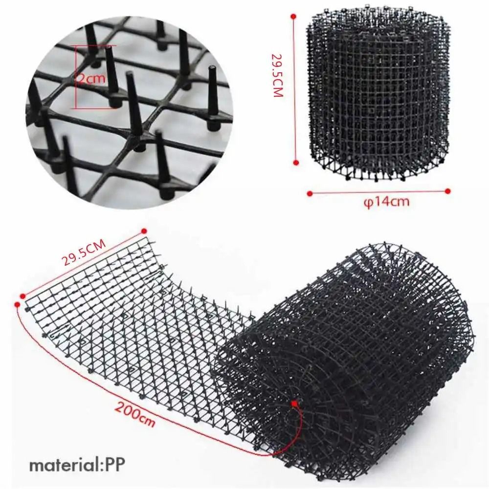 Garden Scat Mat Spike Deterrent – Weatherproof Humane Animal Repellent Strips