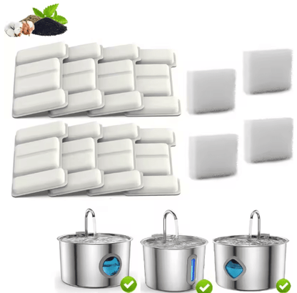 Pure Flow Replacement Filter & Sponge Kit for TY09/TY10 Cat Water Fountains