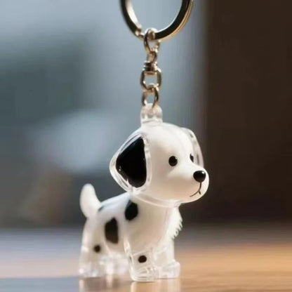 Dog Hair Keepsake Keychain Pendant – Pet Fur Memory Holder for Bags, Car Keys, Couples Gift & Souvenir Decoration